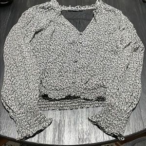 Abercrombie floral long sleeve